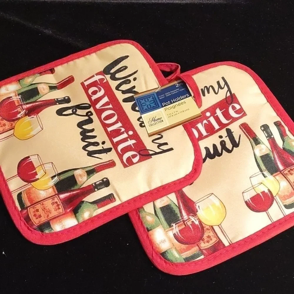 NWT Home Collection 2pot holders, oven mitt & …